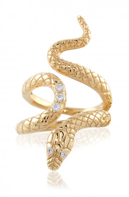 Gynning Jewelry - Snake Ring - Gold