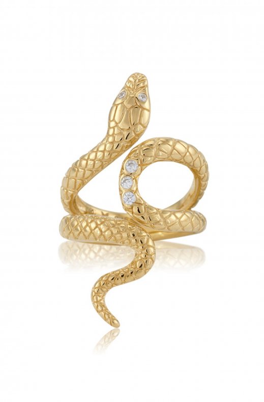 Gynning Jewelry - Snake Ring - Gold