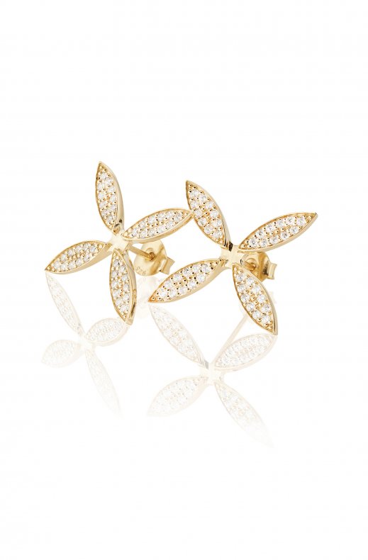 Gynning Jewelry - Sparkling Ellipse Earrings GP