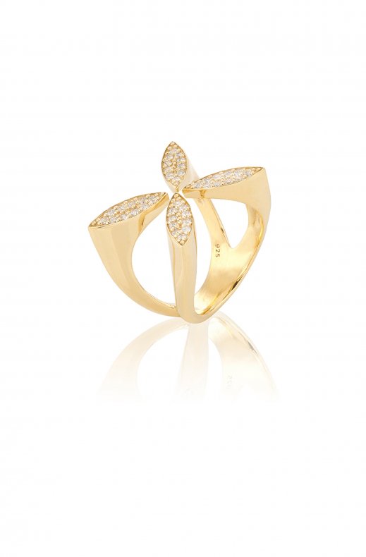 Gynning Jewelry - Sparkling Ellipse Ring GP