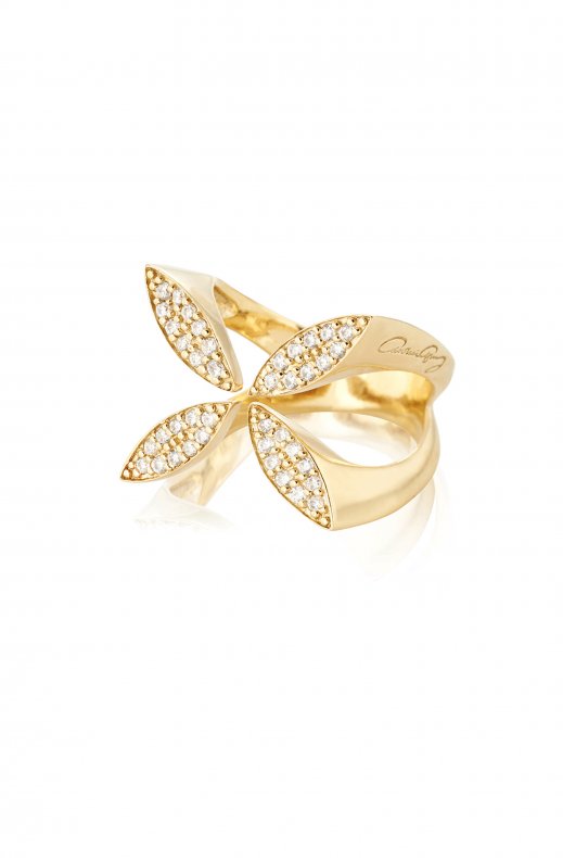 Gynning Jewelry - Sparkling Ellipse Ring GP