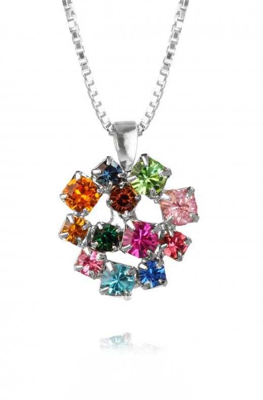 CAROLINE SVEDBOM - KASSANDRA NECKLACE RHODIUM MULTI