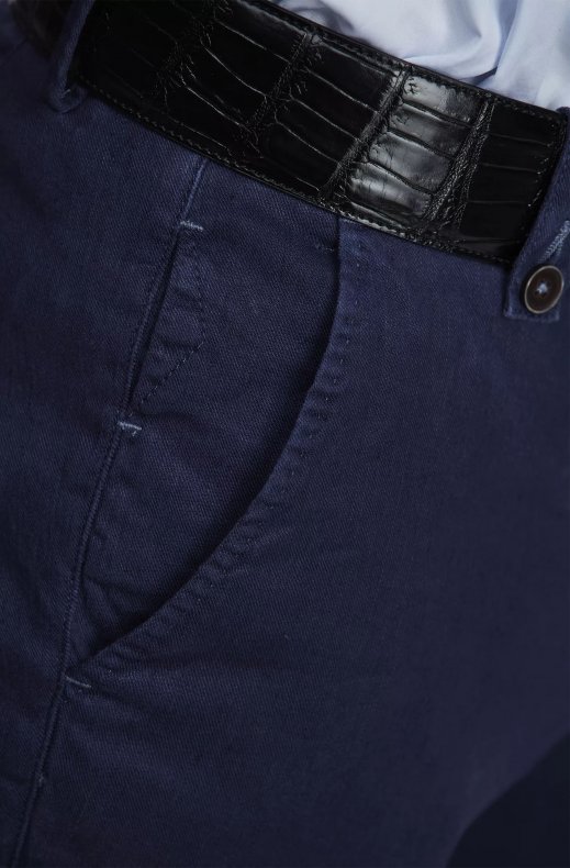 Hansen & Jacob - Maranello Linen Mix Chino 47 Blue