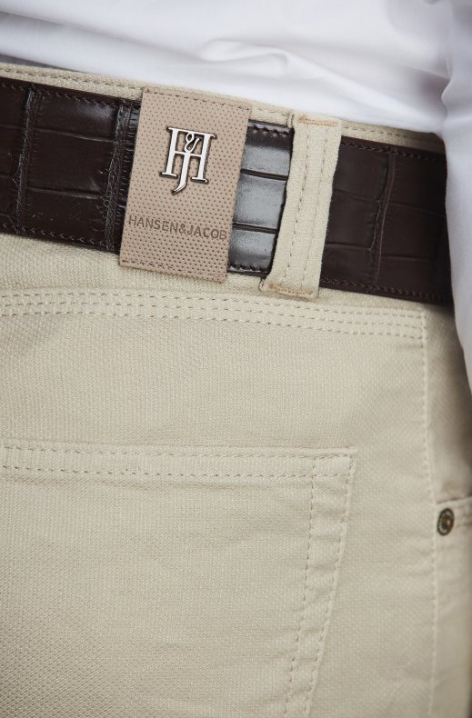 Hansen & Jacob - 5 PKT Cotton-Linen Structure - Beige 16
