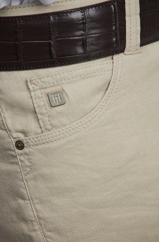 Hansen & Jacob - 5 PKT Cotton-Linen Structure - Beige 16