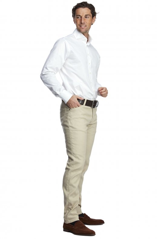 Hansen & Jacob - 5 PKT Cotton-Linen Structure - Beige 16