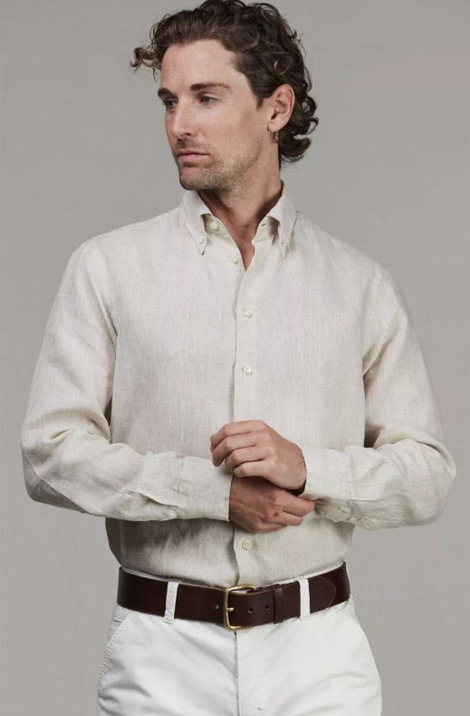 Hansen & Jacob - Classic Linen Shirt - Sand