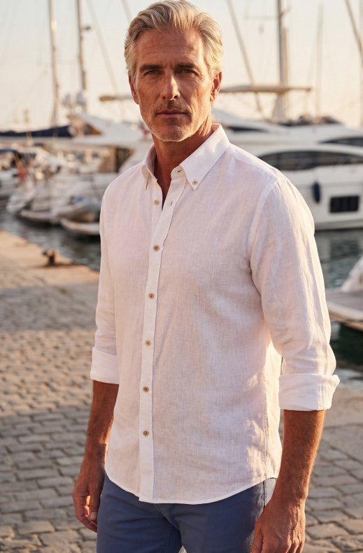 Hansen & Jacob - Classic Linen Shirt - White 10