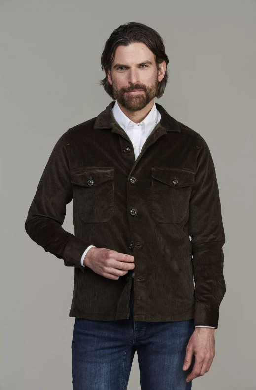 Hansen & Jacob - Corduroy Overshirt - 57 Dark Green