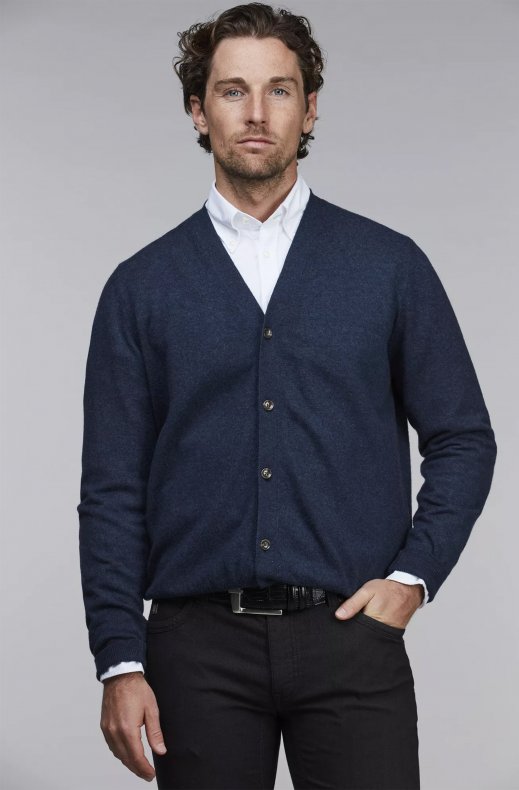Hansen & Jacob - Geelong Cardigan Mid Blue 47