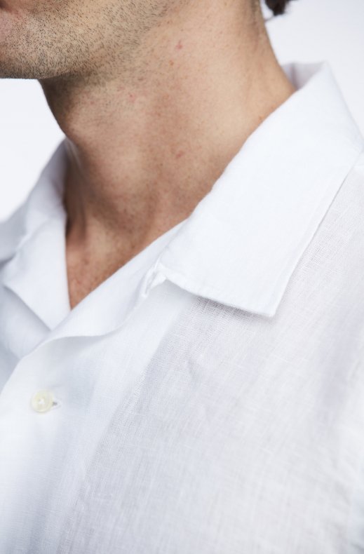 Hansen & Jacob - Linen Short Sleeve Resort Shirt - White 10