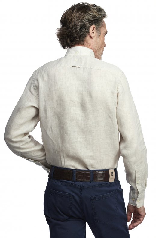 Hansen & Jacob - Linen Shirt Button Down - Beige 16