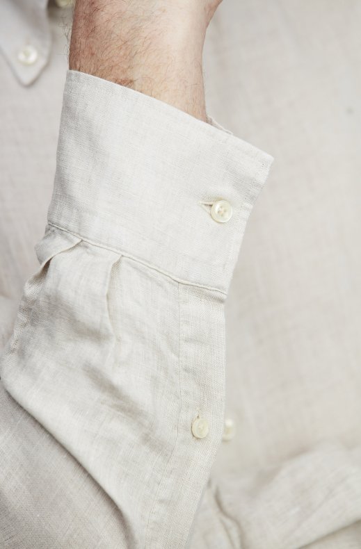 Hansen & Jacob - Linen Shirt Button Down - Beige 16