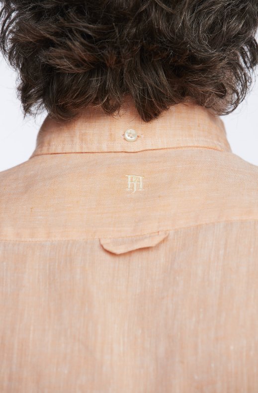 Hansen & Jacob - Linen Shirt Button Down - Soft Orange 28