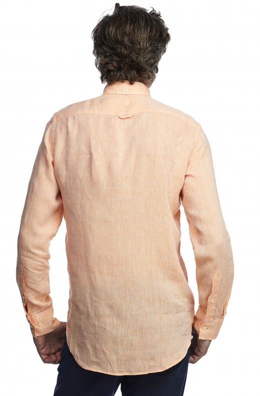 Hansen & Jacob - Linen Shirt Button Down - Soft Orange 28