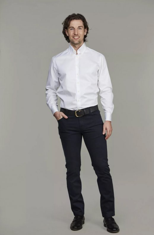 Hansen & Jacob - 5- PKT Silk Touch Okado - 49 Navy