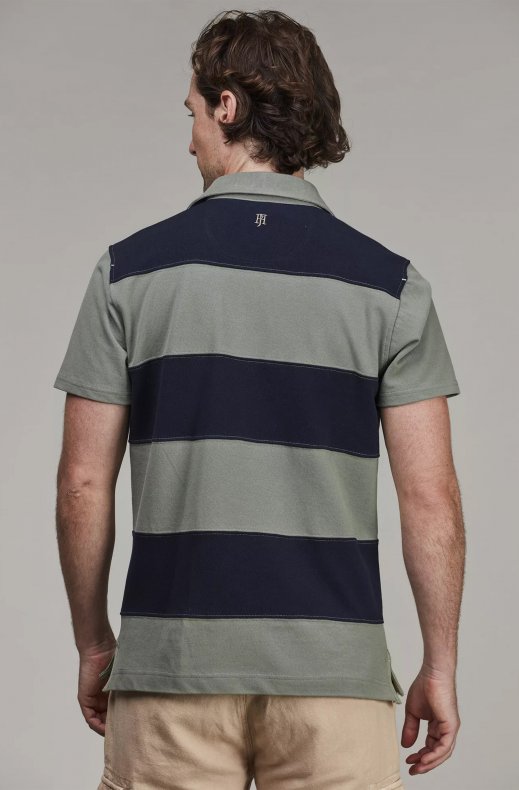 Hansen & Jacob - Stripe Back Polo - Green