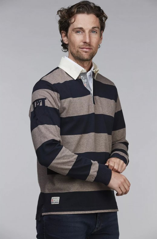 Hansen & Jacob - Striped Rugger Navy 49