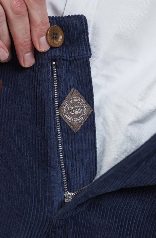 Hansen & Jacob - Washed 8W Cord Shorts - Navy 48