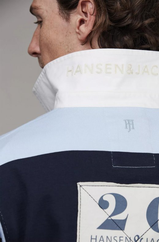 Hansen & Jacob - Striped Rugger - Navy