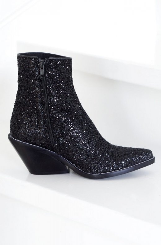 Henry Kole - Evie Boot Black Glitter