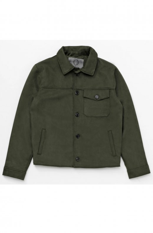 Human Scales - Mark Jacket Vegan Suede Moss Green