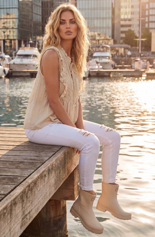 Hunter - Downpour Short Boot - Gravel