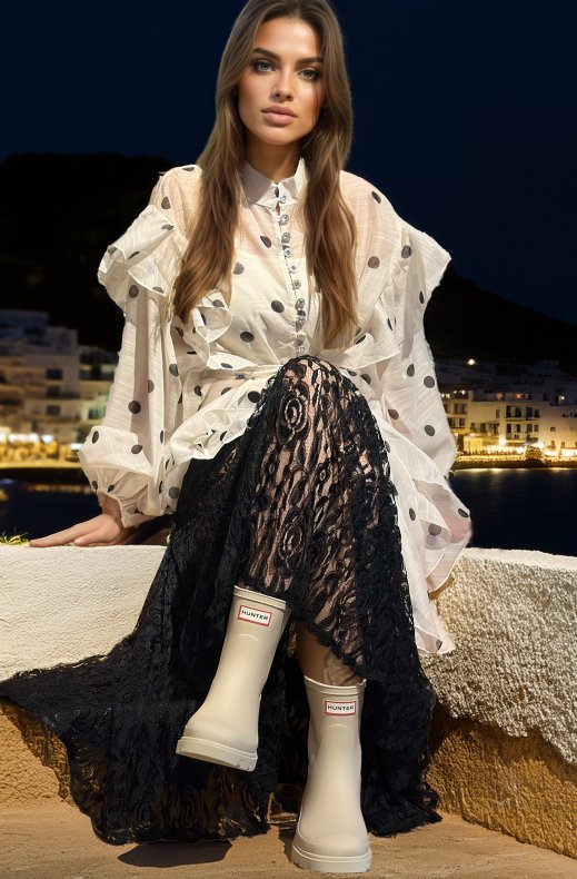 Hunter - Downpour Short Boot - Gravel