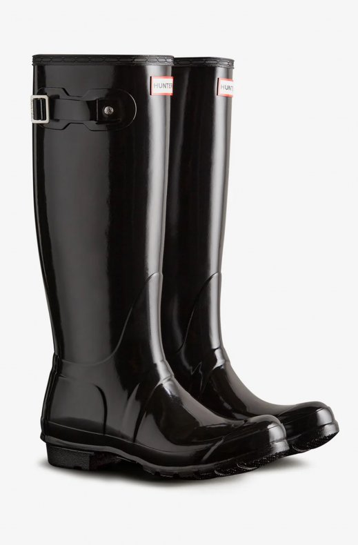 Hunter - Original Tall Gloss Boot - Black