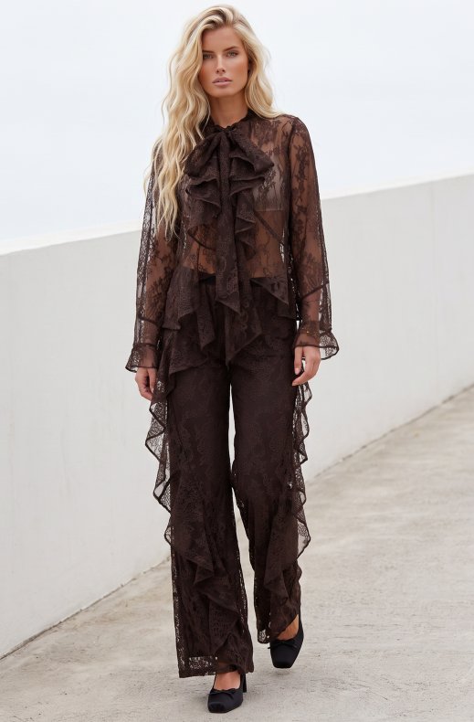 Ida Sjöstedt - Allyson Blouse - Dark Brown