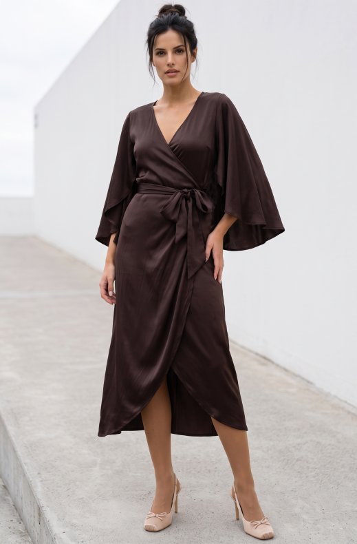 Ida Sjöstedt - Cynthia Dress - Dark Brown