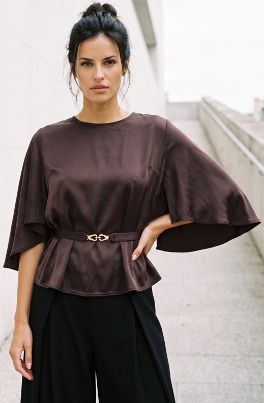 Ida Sjöstedt - Gaia Top - Dark Brown