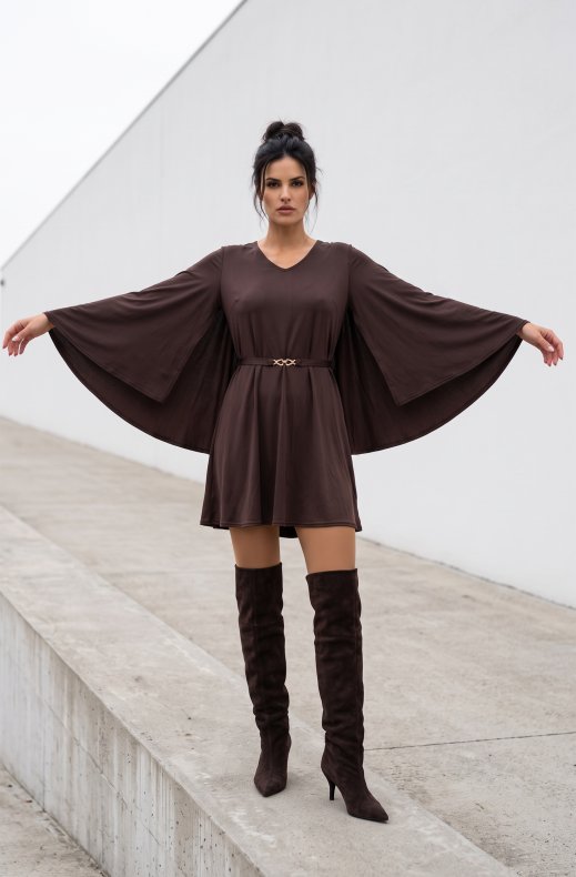 Ida Sjöstedt - Kendra Dress - Dark Brown