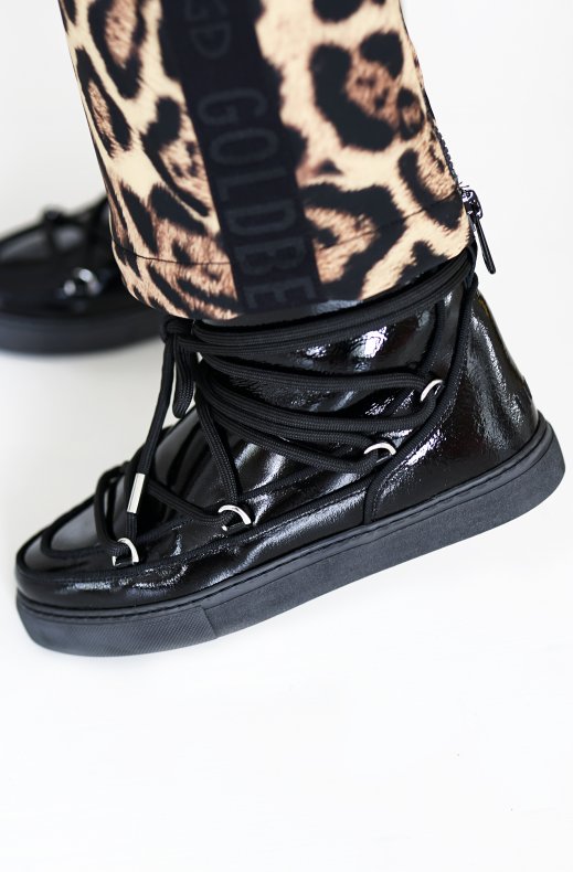 Inuikii - Full Leather Naplack Sneaker - Black