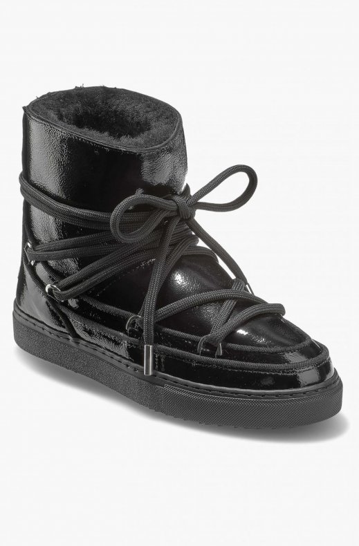 Inuikii - Full Leather Naplack Sneaker - Black