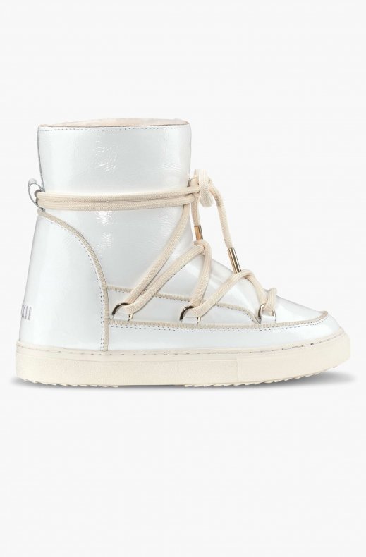 Inuikii - Full Leather Naplack Wedge Offwhite