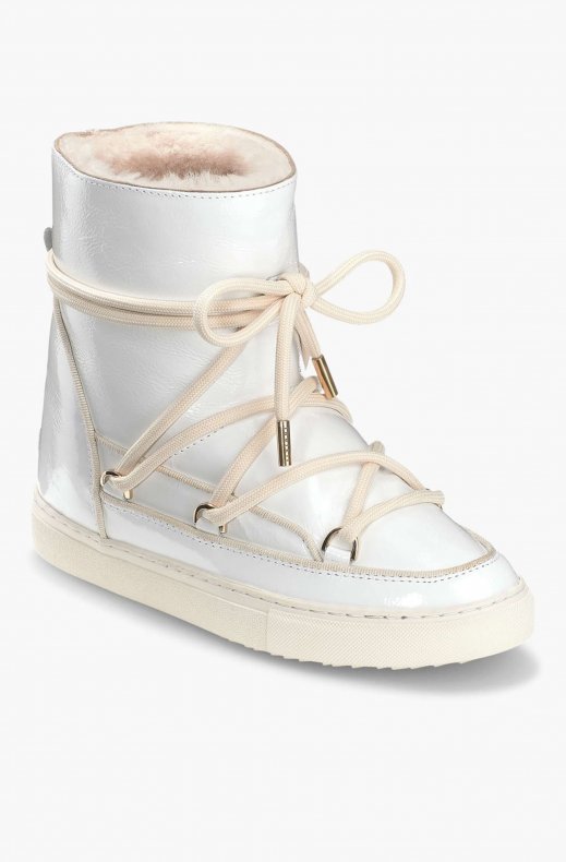 Inuikii - Full Leather Naplack Wedge Offwhite