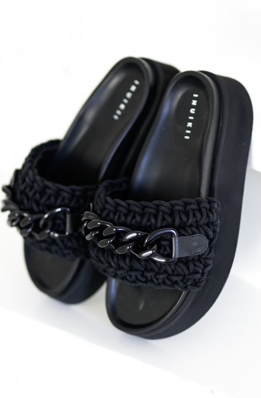 Inuikii - Woven chain Platform - Black