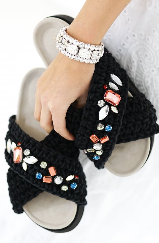 Inuikii - Woven Platform Slipper - Black