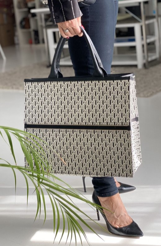 JLB - Shopper bag black white
