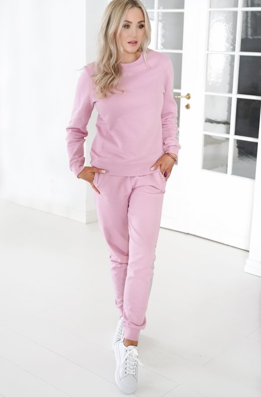 Karl Lagerfeld - Rhinestone Karl Logo Sweatshirt Pink