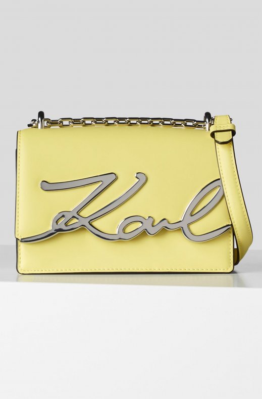 Karl Lagerfeld - K Signature Small Shoulder Bag - Yellow