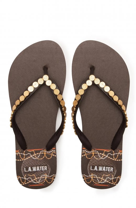 L.A. Water - Brown Bijoux Slippers