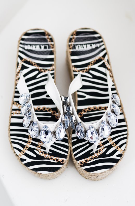 L.A. Water - Rope Wedge Jungle White