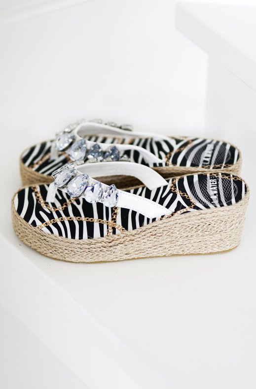 L.A. Water - Rope Wedge Jungle White
