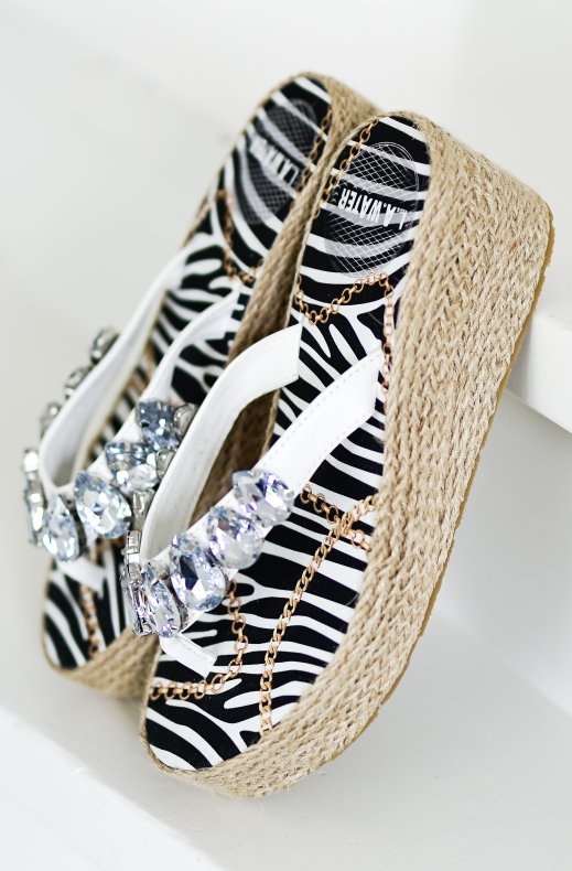 L.A. Water - Rope Wedge Jungle White