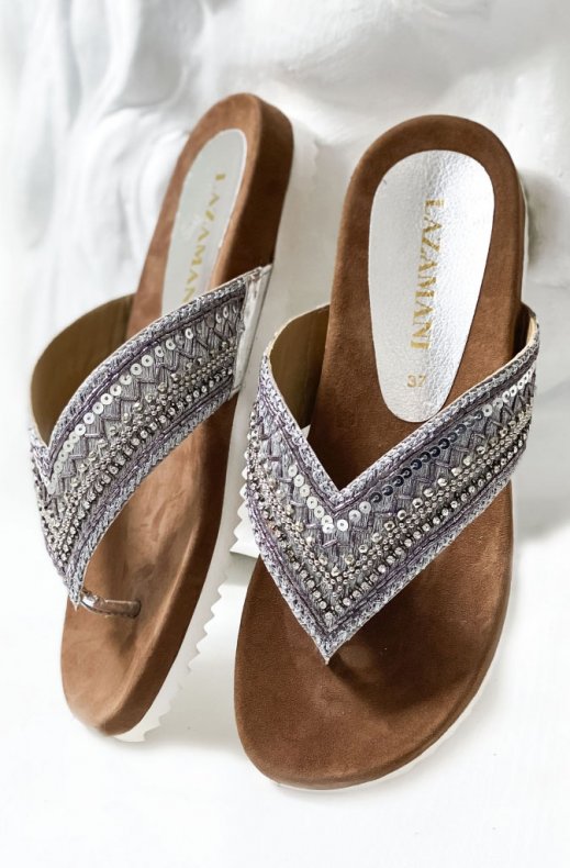 Lazamani - Silver Sandal 33740