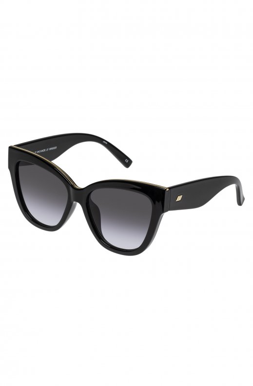 Le Specs - Le Vacanze Black - Gold with Smoke