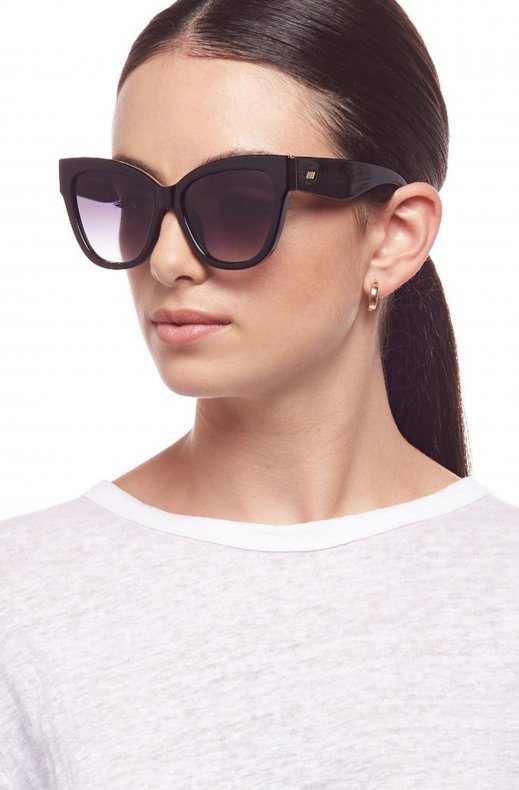 Le Specs - Le Vacanze Black - Gold with Smoke