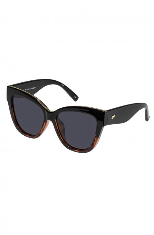 Le Specs - Le Vacanze Black Tort Splice - Gold with Smoke Mono